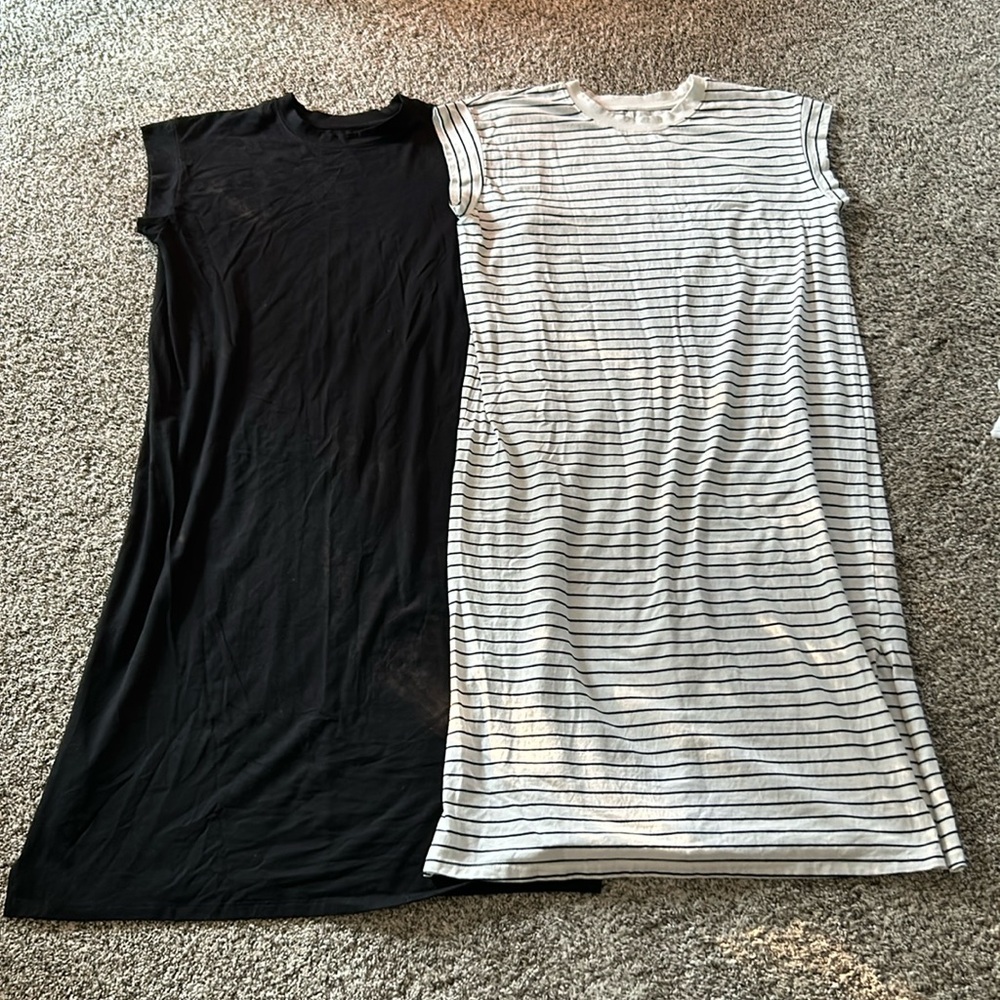 2 midi tshirt dresses